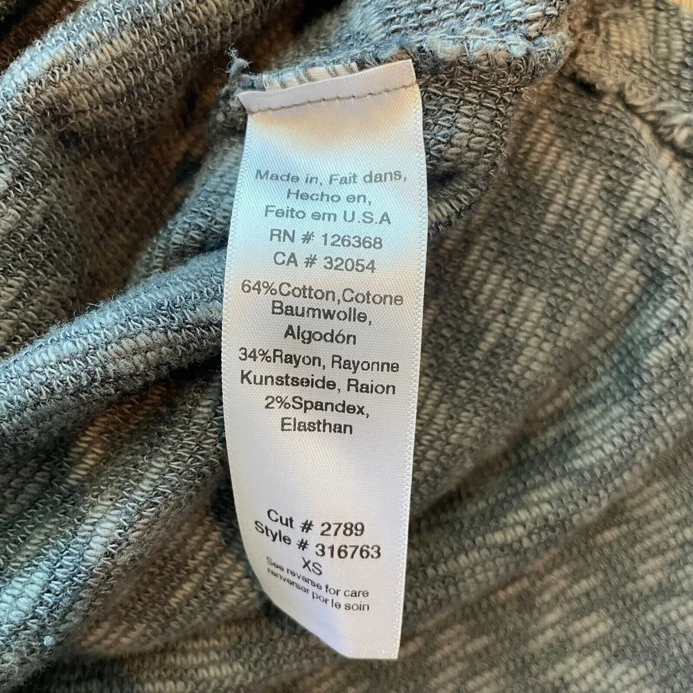Left of Center Womens Tunic Top Gray Knit High Neck Sleeveless High-Low XS
